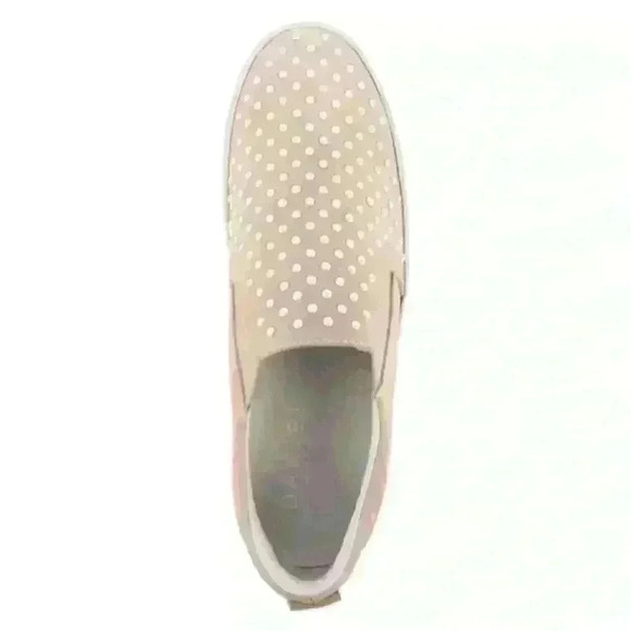 DANIEL Scilla Nude Suede Pearl Embellished Flatform Trainer sz 6 - Picture 3 of 13